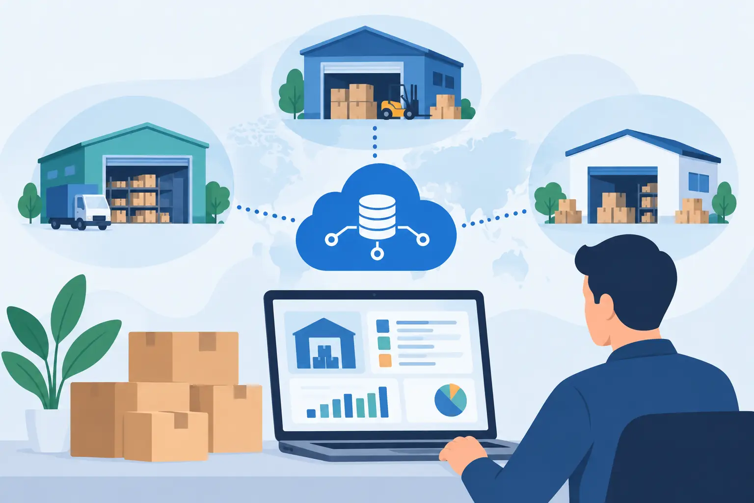 Caso: control de inventario multiempresa conectado