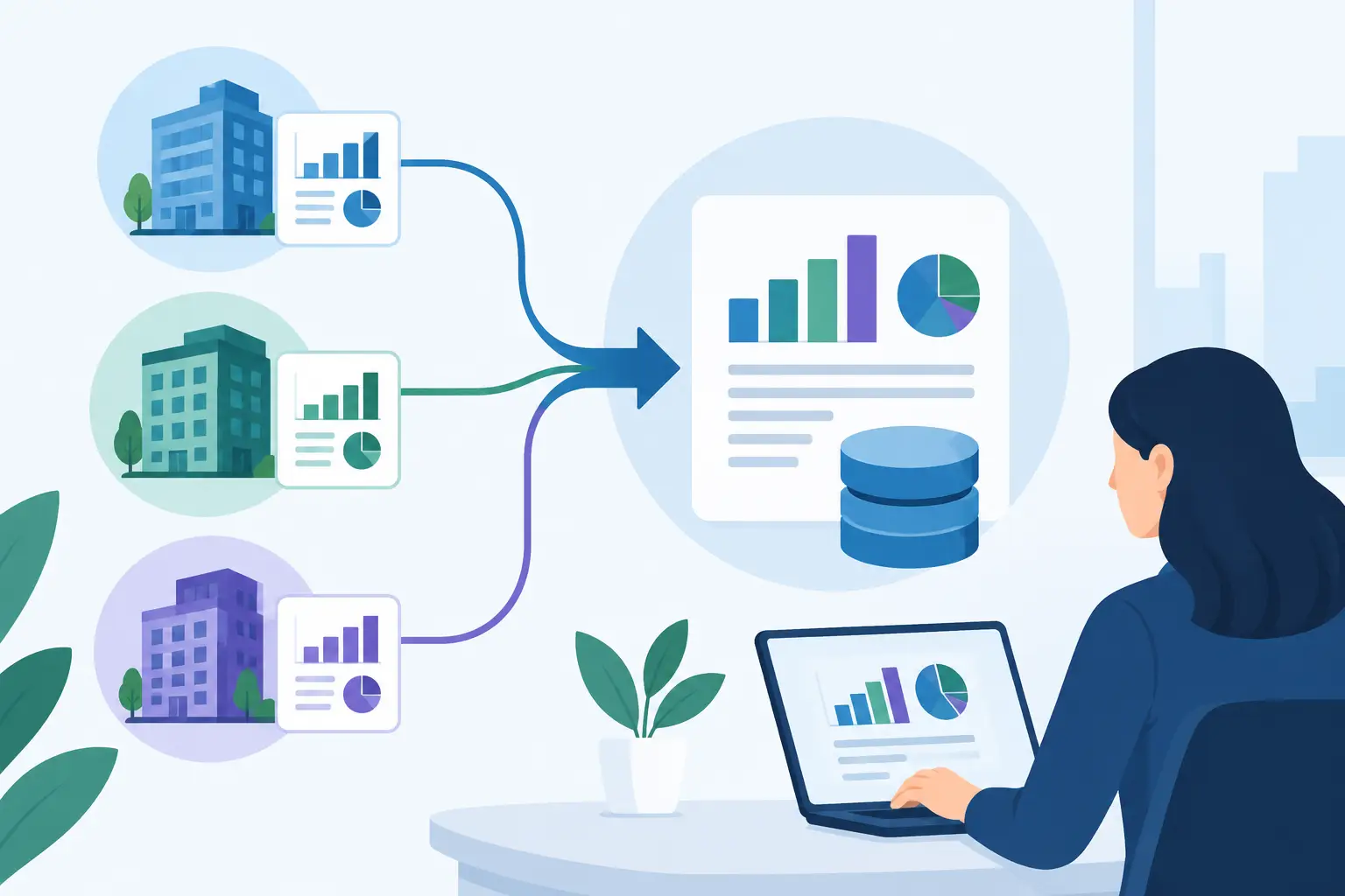 Ejemplo de consolidación contable multiempresa