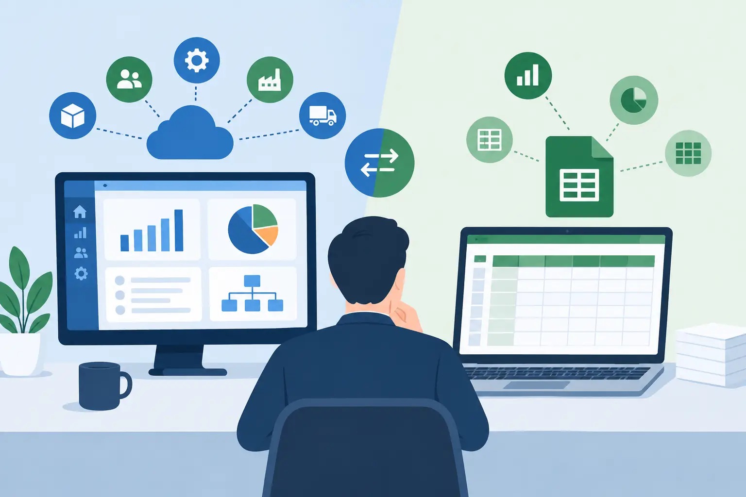 ERP versus hojas de cálculo en la empresa
