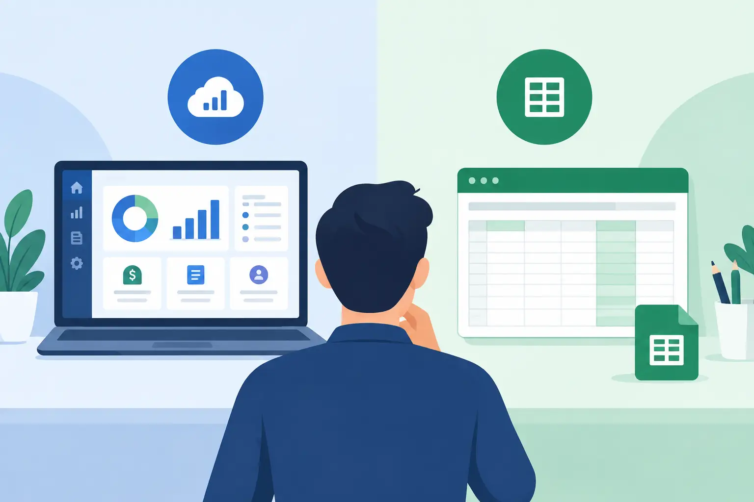 Software contable vs hojas de cálculo: qué conviene